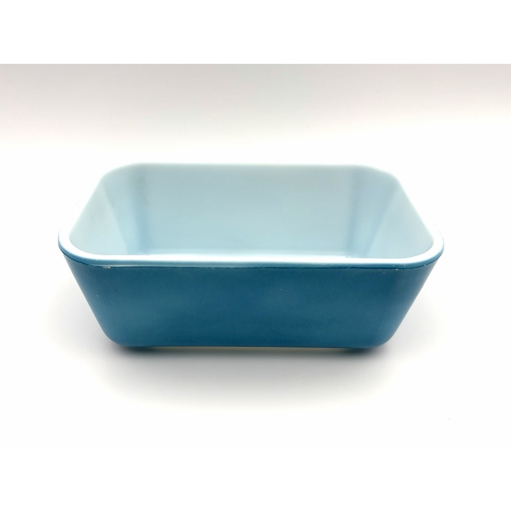 Vintage Pyrex Primary Blue Refrigerator Dish 502-B Medium 1.5 Quart Base Only